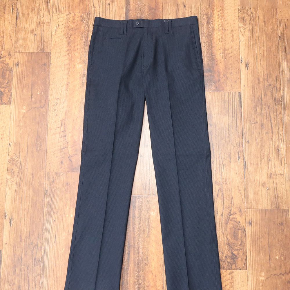 秋冬 85 cm 裏起毛ノータックパンツ 千鳥格子 ストレッチ ウォッシャブル ゴルフ カジュアル ウエスト伸縮 メンズ グリーンクラブ 紺 ネイビー mb 379