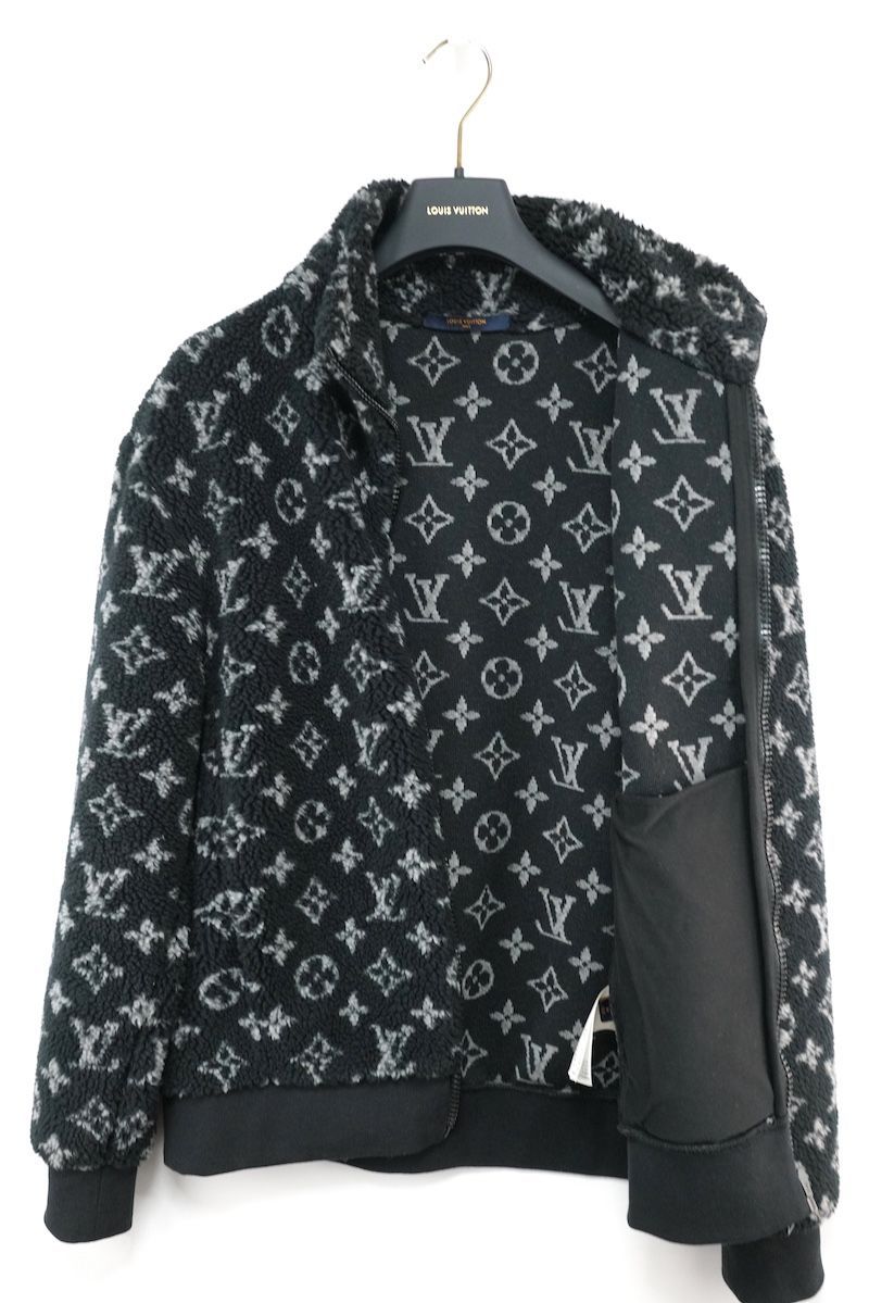 LOUIS VUITTON ルイヴィトン モノグラム ボア フリース ジップアップ