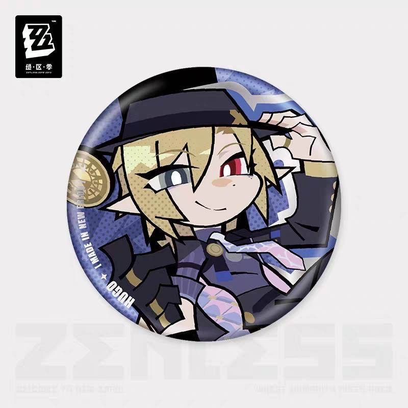 公式正規品 ヒューゴ ビビアン 缶バッジ ゼンゼロ 麗都 ゼンレス