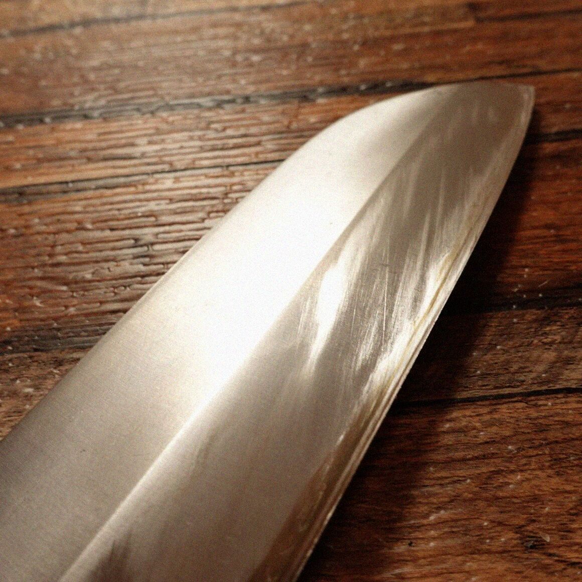  尚台正吉 鎌薄刃包丁 研ぎ済 水牛柄 片刃 菜切り 205 mm 薄刃包丁 包丁 ナイフ