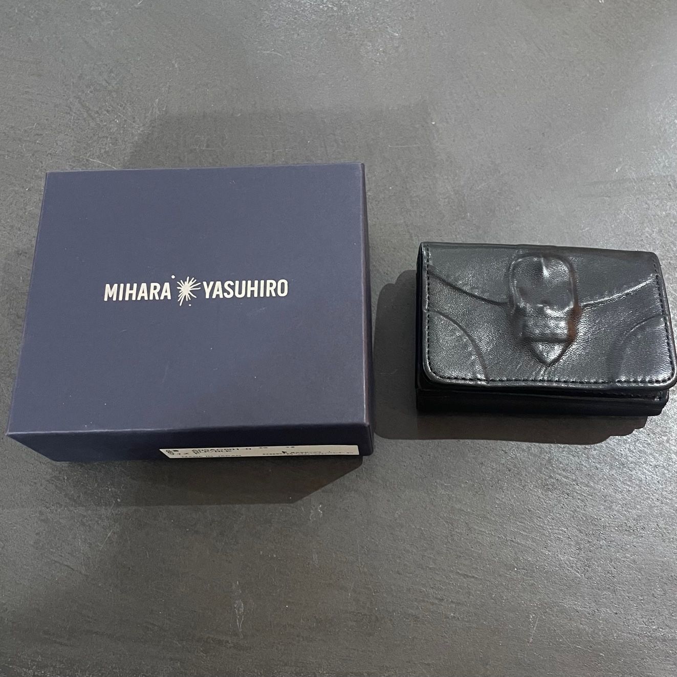 Maison MIHARA YASUHIRO 炙り出しスタッズZIPウォレット Maison MIHARA