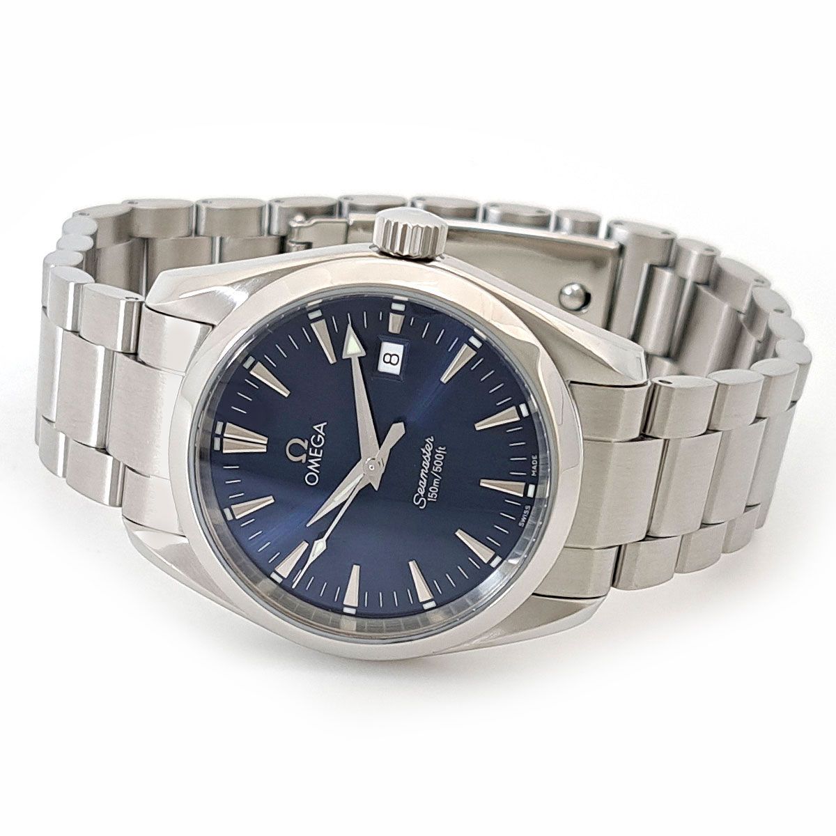 オメガ シーマスター アクアテラ デイト 2518.80 クオーツ ステンレス  