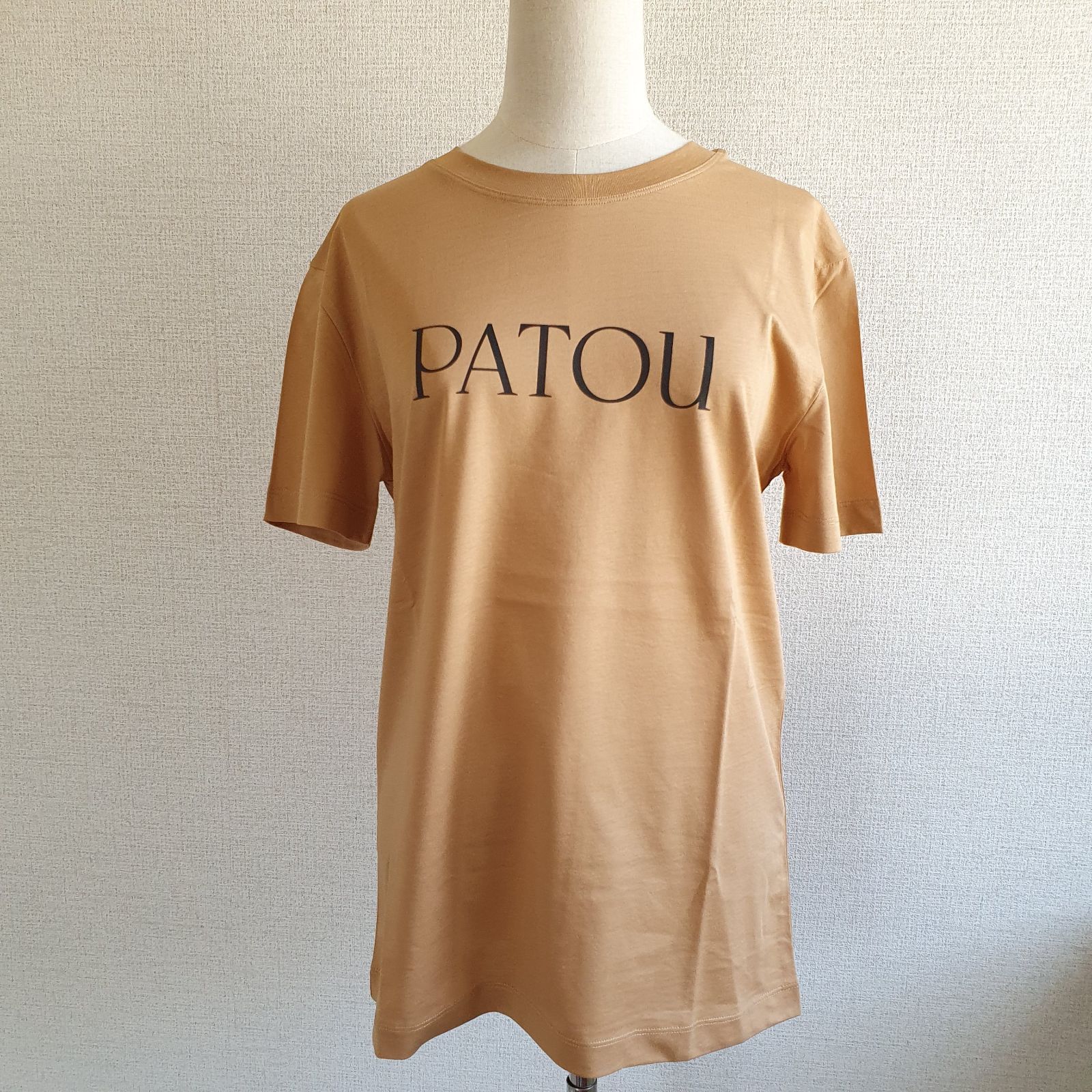 PATOU パトゥ オーガニックコットンロゴ 半袖 Tシャツ-