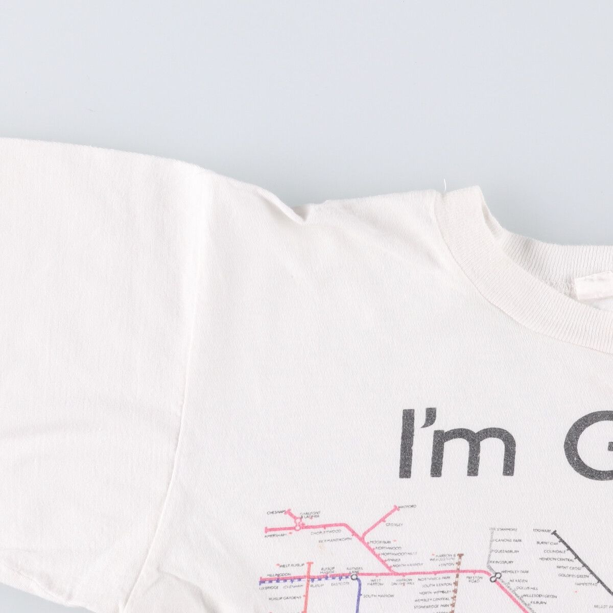 古着 LONDON UNDERGROUND ロンドン地下鉄 アドバタイジングTシャツ レディースS相当 ヴィンテージ /eaa549040 古着 LONDON UNDERGROUND ロンドン地下鉄 アドバタイジングT