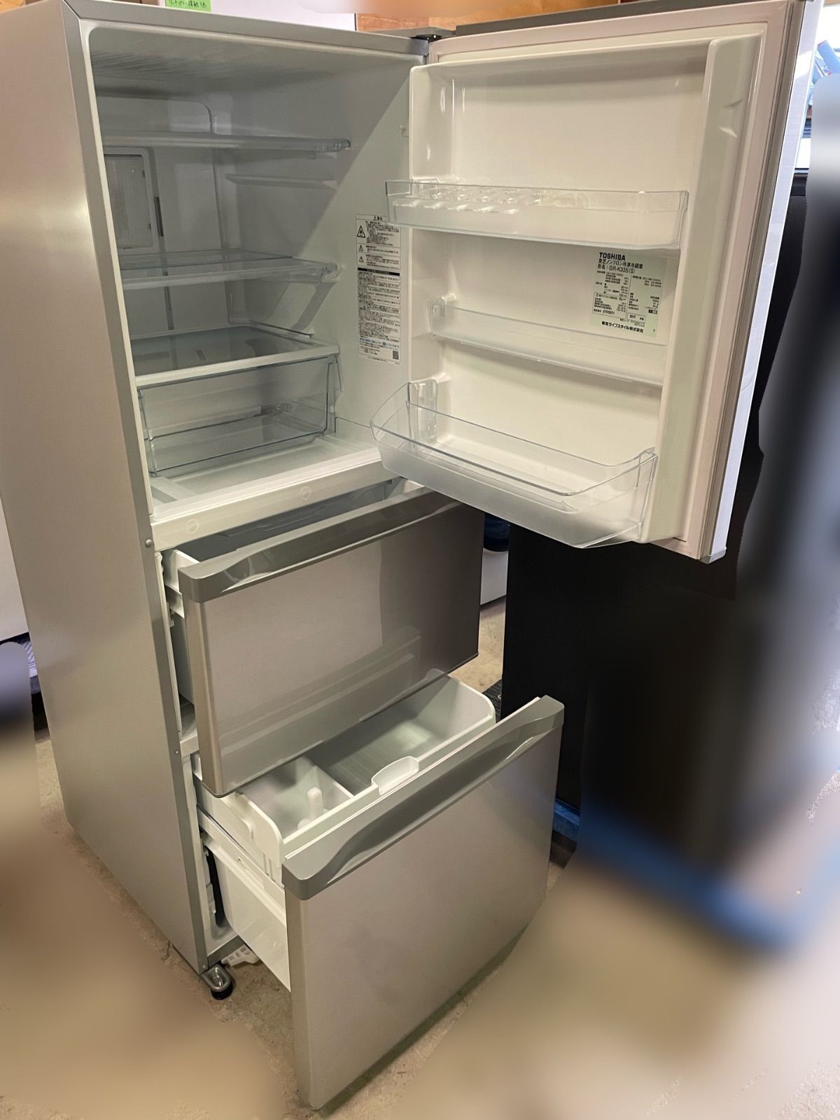 TOSHIBA 東芝ノンフロン冷凍冷蔵庫 GR-K33S S
