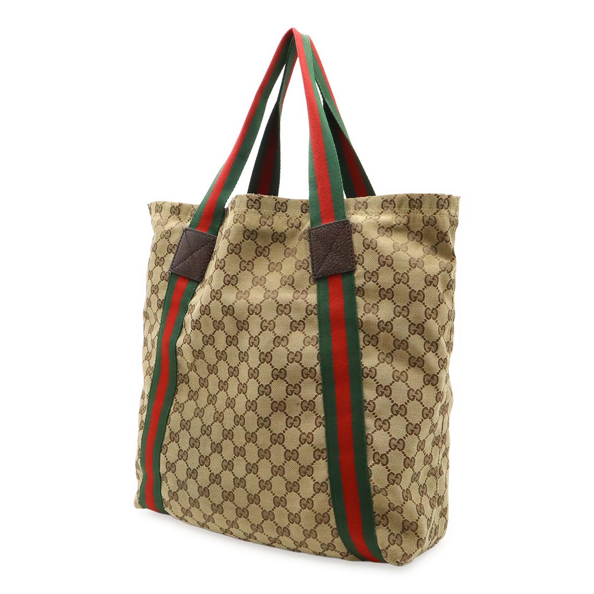 GUCCI グッチ GGキャンバス シェリーライン トートバッグ