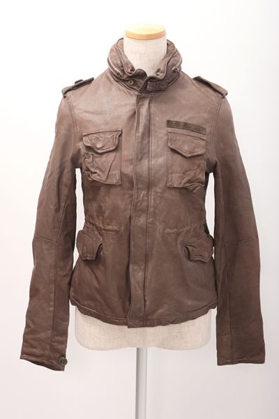 アパルトモンLappartement 別注sisiiシシ M-65レザーミリタリージャケット【XS】【LJKA51077】