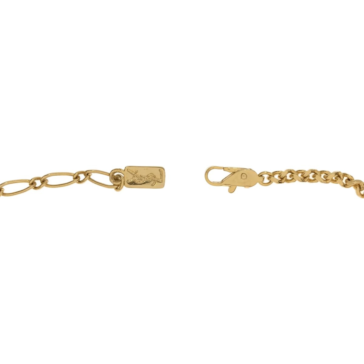 YVES SAINT LAURENT ハートロゴ ネックレス ゴールド - メルカリ