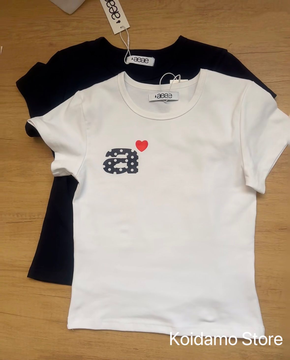 AEAE Dot Small Letter Tee エーイーエーイー Tシャツ 半袖 韓国