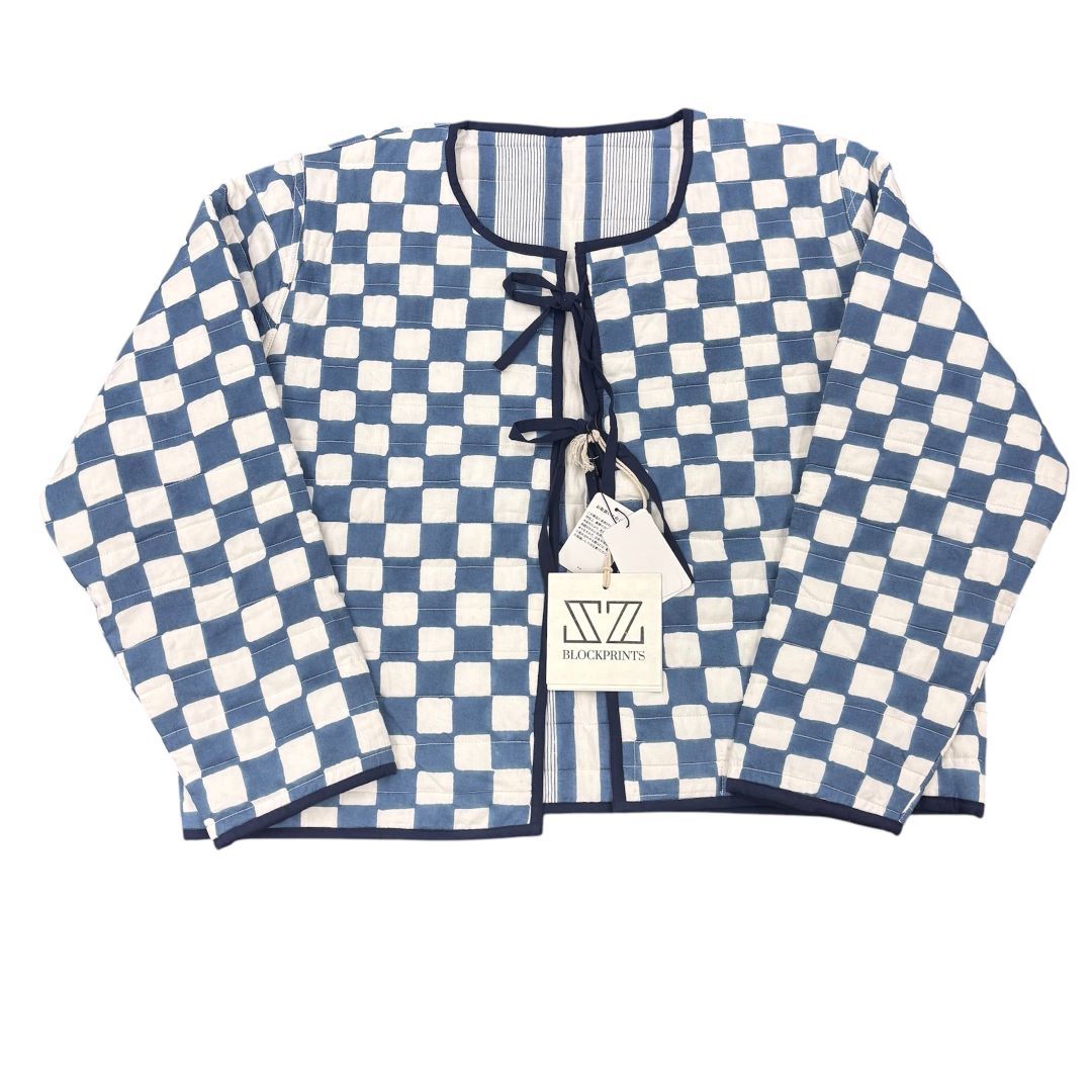 エスゼットブロックプリントリバーシブルキルティングジャケット エスゼットブロックプリントリバーシブルキルティングジャケット