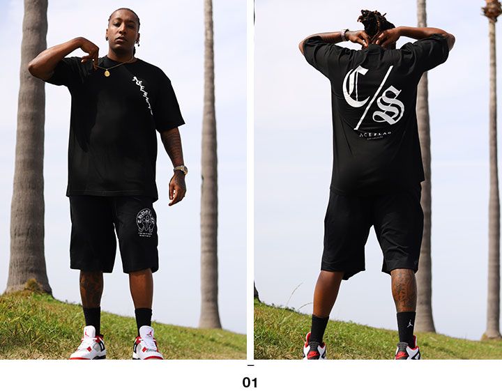 ACE FLAG 上下セット 半袖 ブランド Tシャツ ハーフパンツ メンズ 春夏