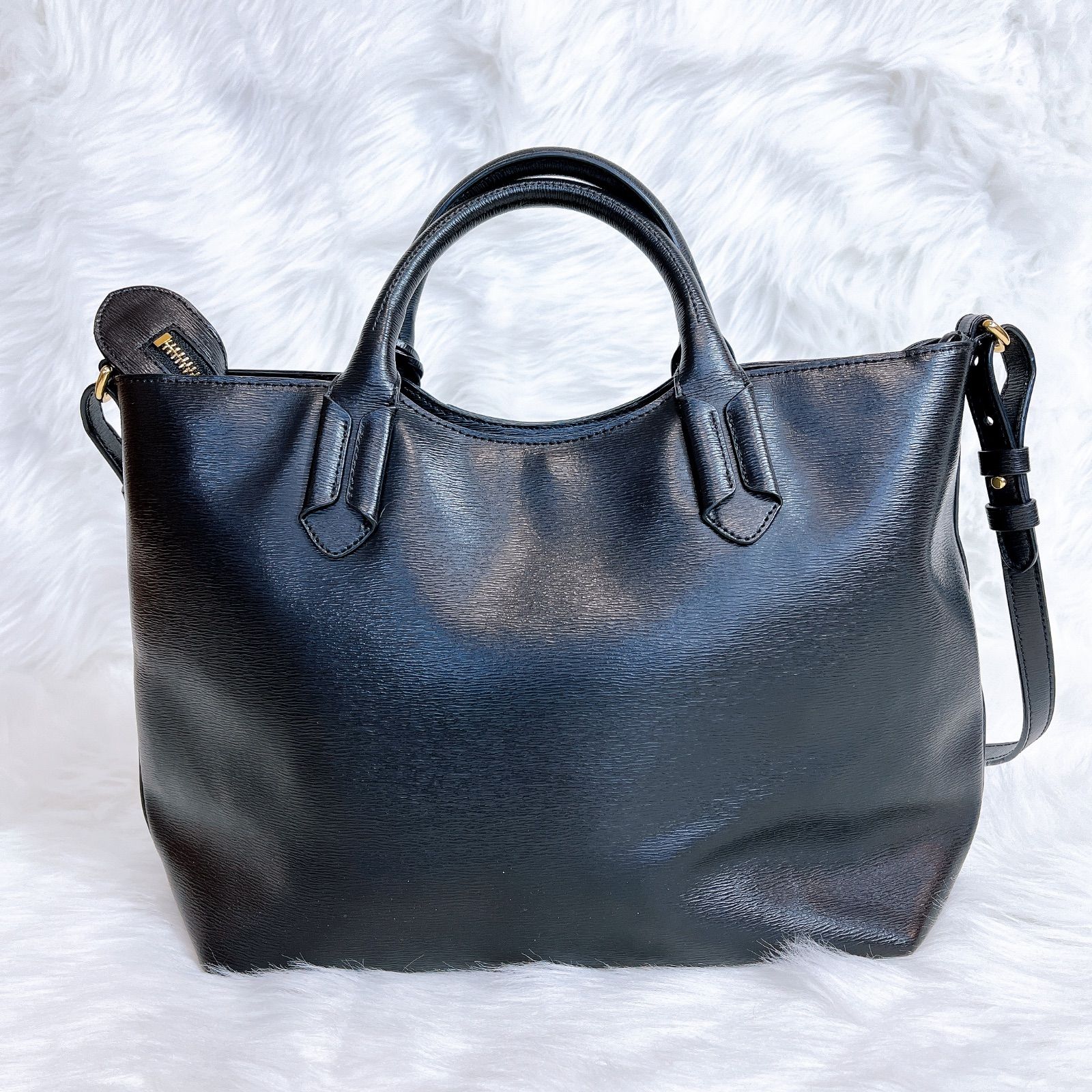 レディース 美品 ラルフローレン レザー2wayバッグ ハンドバッグ 