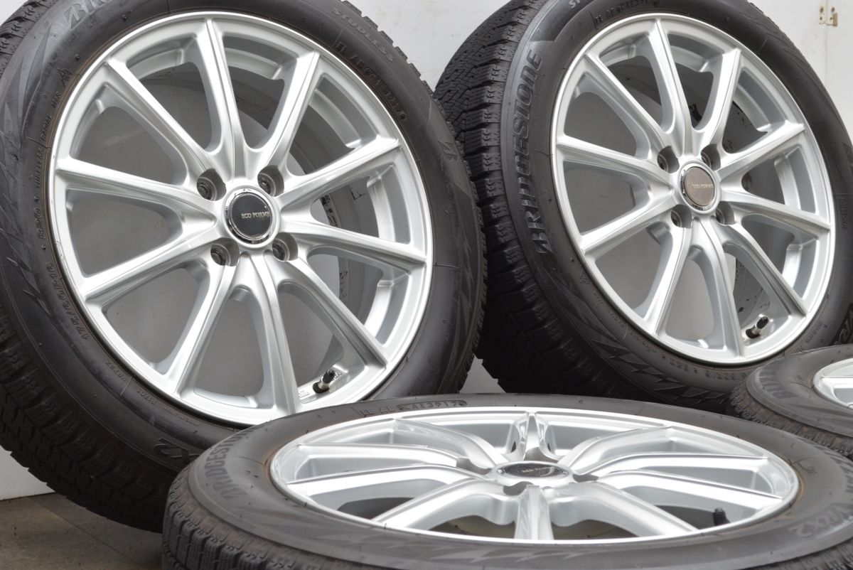 程度良好品 エコフォルム 16in 6J 45 PCD100 ブリヂストン ブリザック VRX2 175 60R16 アクア ヤリス フィット ノート スイフト