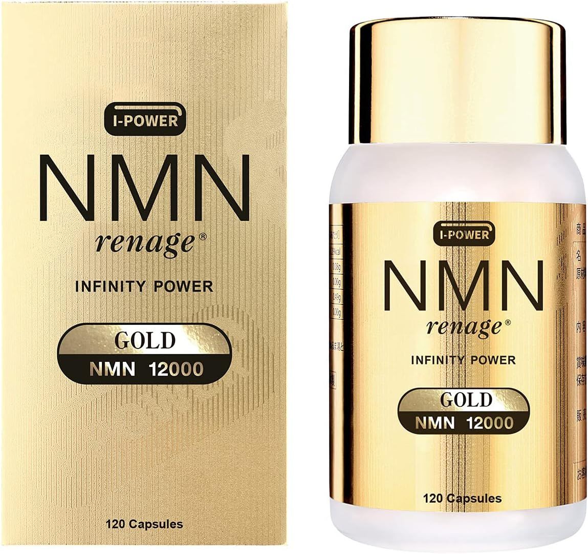 Amazonから発送 NMN renage エヌエムエヌ レナージュ NMN renage GOLD 12000 I-Power ブラウン 1 個