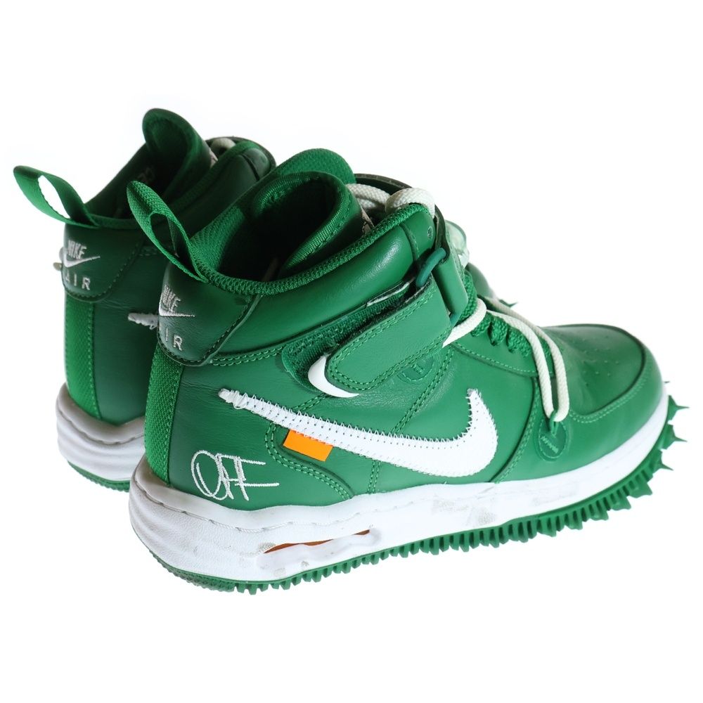 オリーブグリーン/ホワイト ミッドカットシューズ ‼️SALE‼️ NIKE (ナイキ) ×Off-White AIR FORCE 1 MID SP LTHR Pine Green