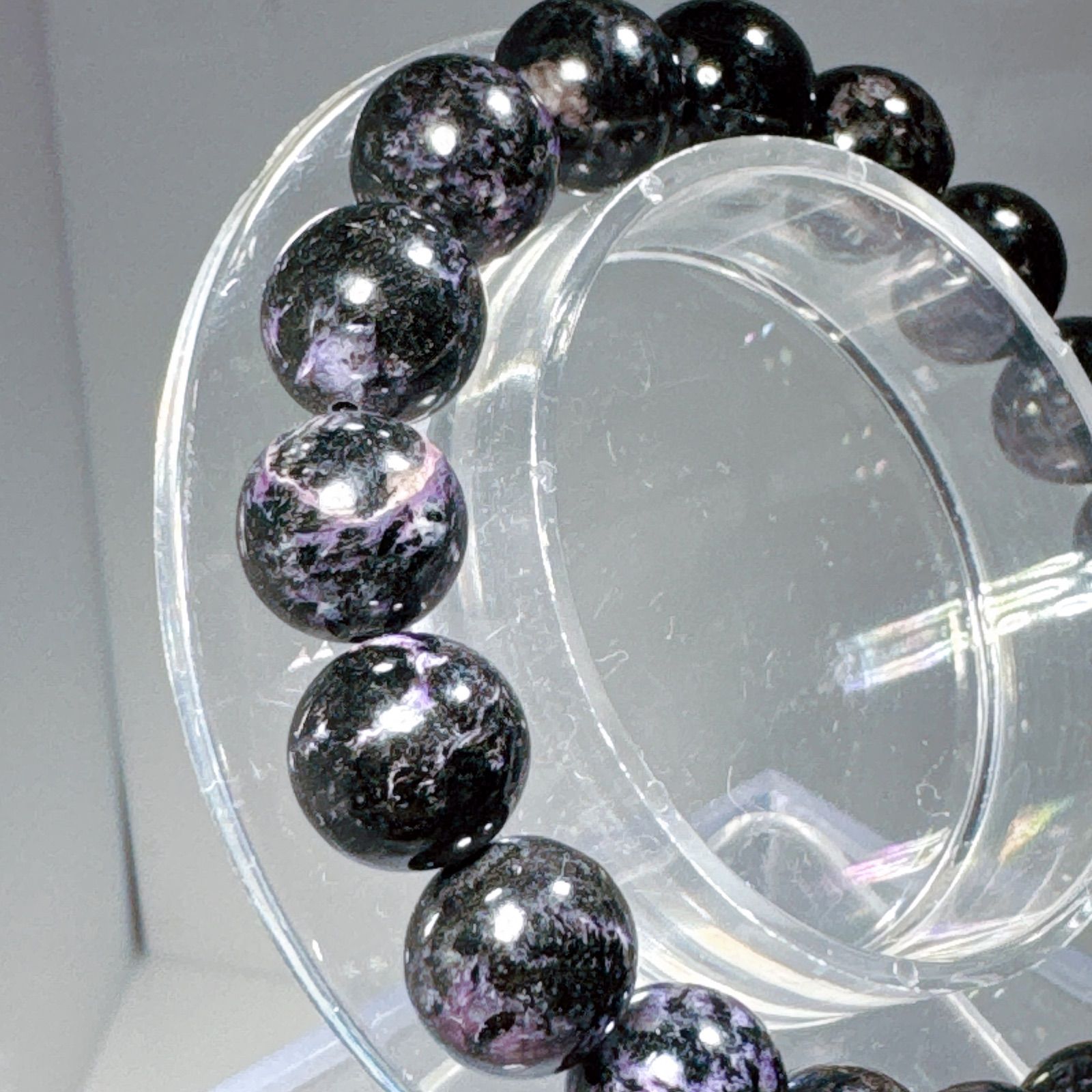 ブラックスギライトブレスレットNO25-2382