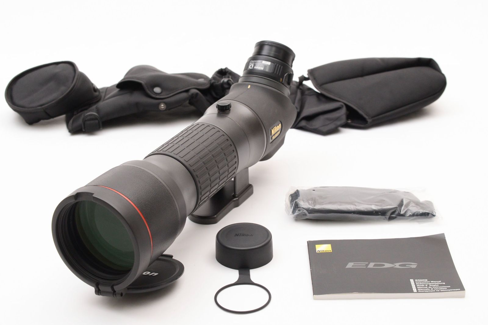 Nikon EDG 85-A フィールドスコープ アングルタイプ FEP-20W 20倍 接眼レンズ付 望遠鏡