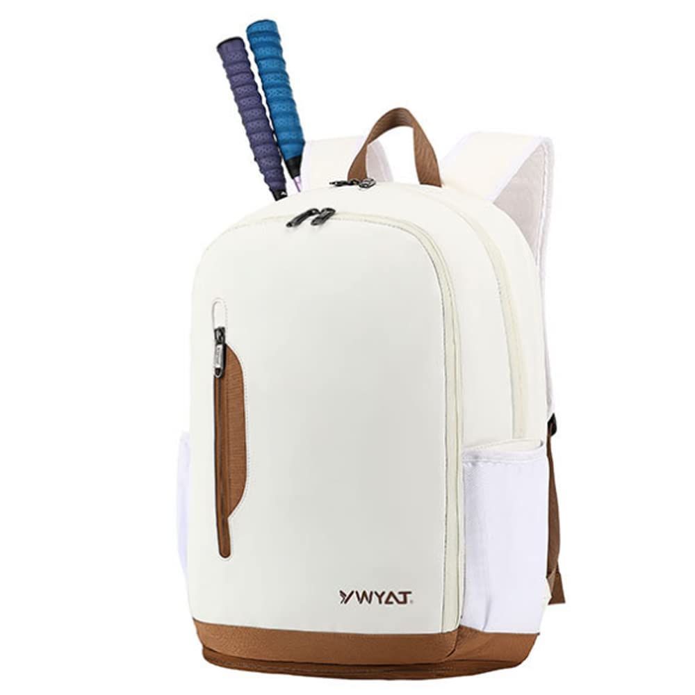 Color コーヒー FMAFNLY テニス バドミントンラケットバッグ ラケットケース バックパック スポーツ 大容量 防水 通気性 型 靴収納 旅行用 コーヒー