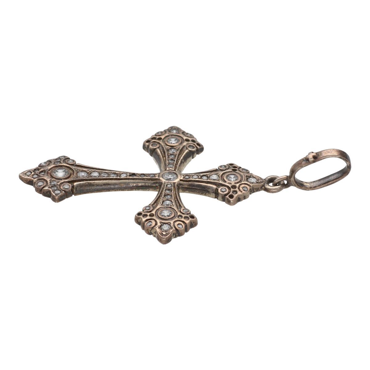 【状態良好】ローリーロドキン　ミディアム　プリンセスクロス MEDIUM PRINCESS CROSS PENDANT Silver / Zirconia PENDANT