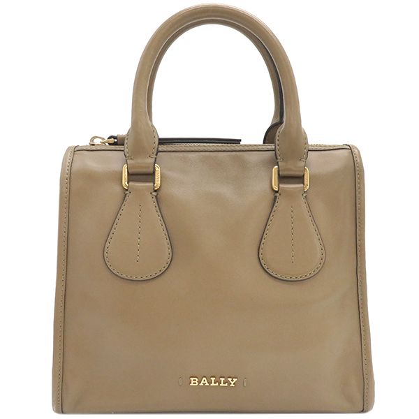 バリー BALLY ハンドバッグ POPPY レザー ベージュ ゴールド金具 ショルダーストラップ 中国