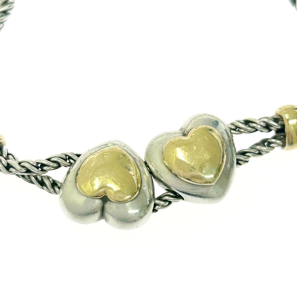 中古】TIFFANY&Co. ティファニー シルバー ゴールド ダブルハート