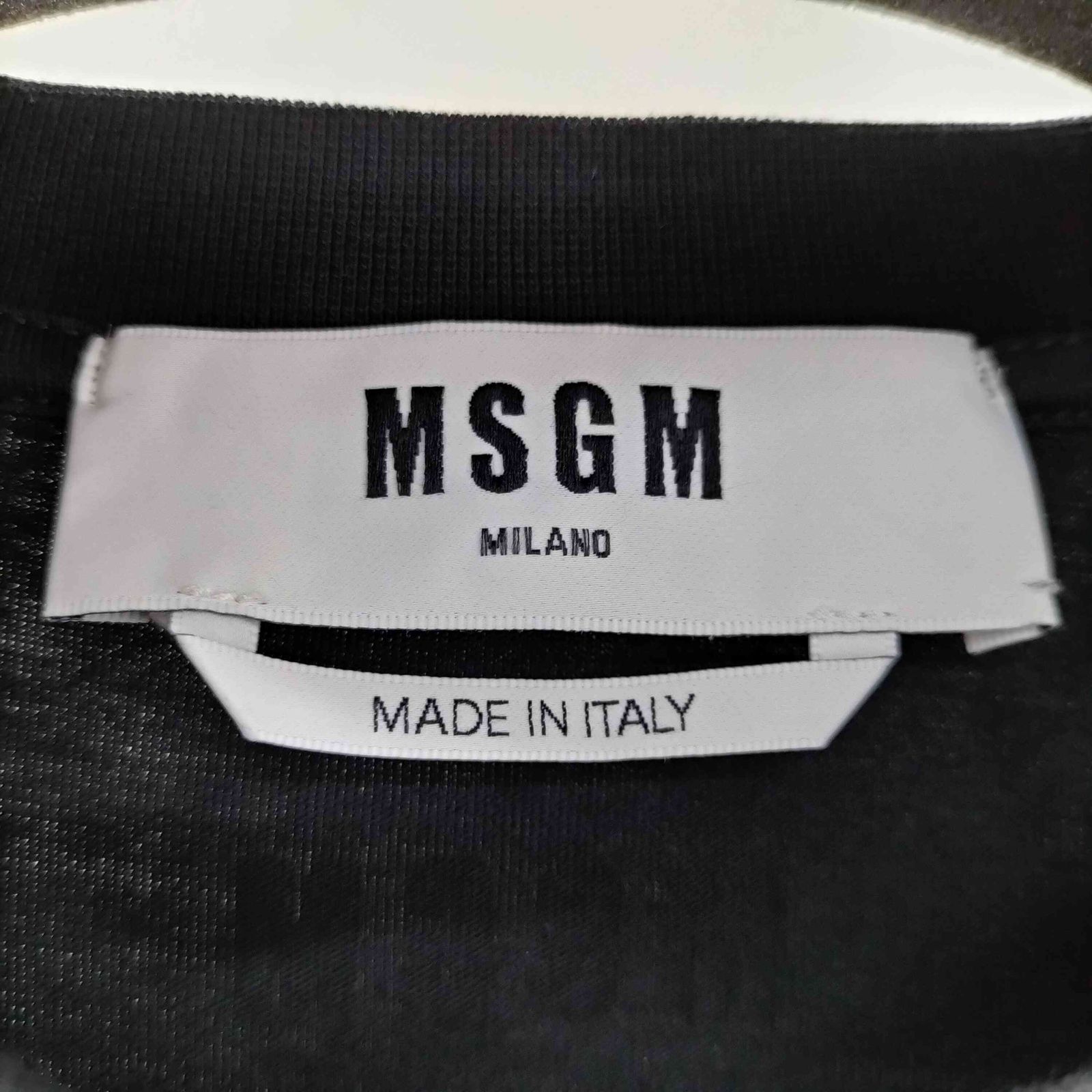 エムエスジーエム MSGM フロントリボンデザイン S/S Tシャツ