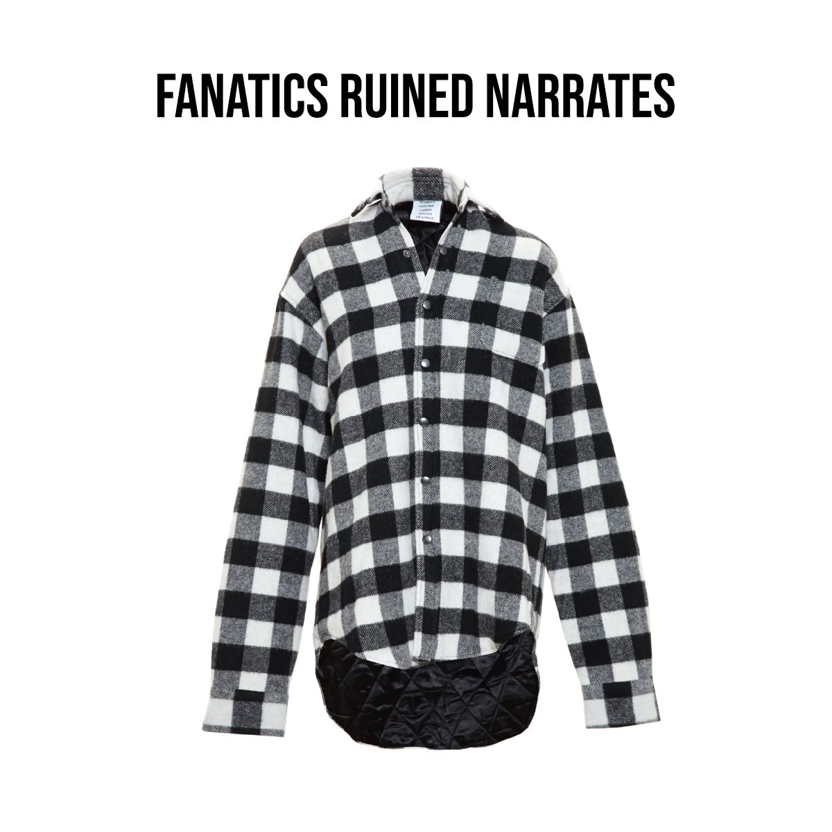 S VETEMENTS ヴェトモン 16AW パネル ダウンジャケット オーバーサイズ シャツ