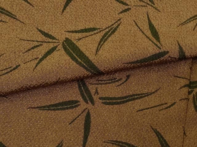 平和屋着物▽上質な小紋　単衣　箔散らし文　鬼しぼ縮緬　正絹　逸品　AAAW1387fy 平和屋着物▽上質な小紋 単衣 箔散らし文 鬼しぼ縮緬 正絹