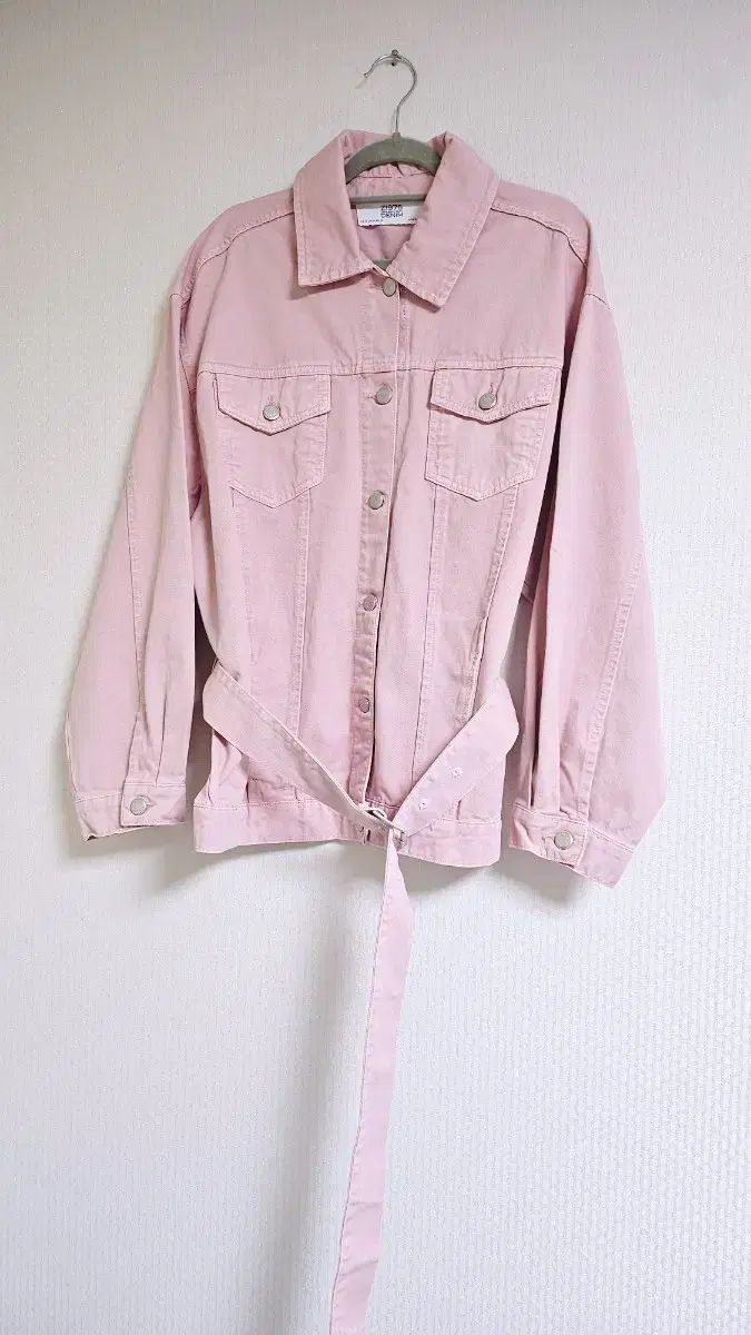 ZARA ザラ レディース オーバーサイズ M サイズ ベルト付きジーンズジャケット