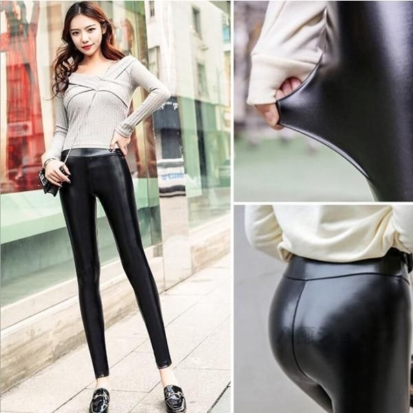 Aakasha♥日本未入荷【フロントレザー ロングレギンス】 Aakasha♥日本未入荷【フロントレザー ロングレギンス