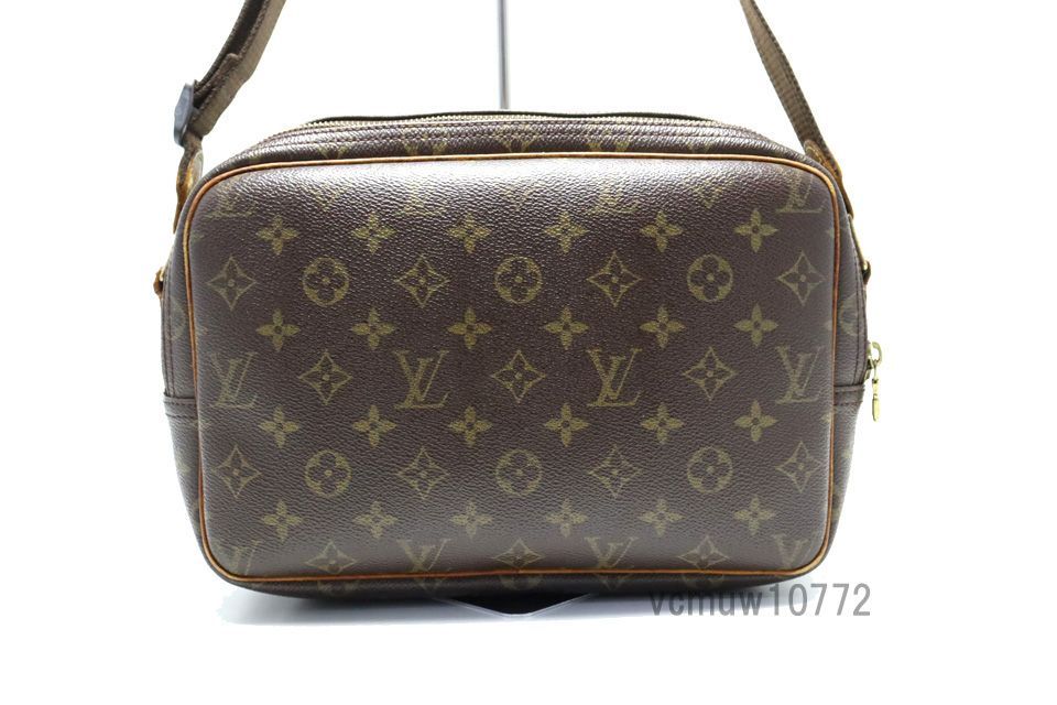 希少美中古■LOUIS VUITTON モノグラム リポーターPM レザー ショルダーバッグ ルイヴィトン■0815sh20766