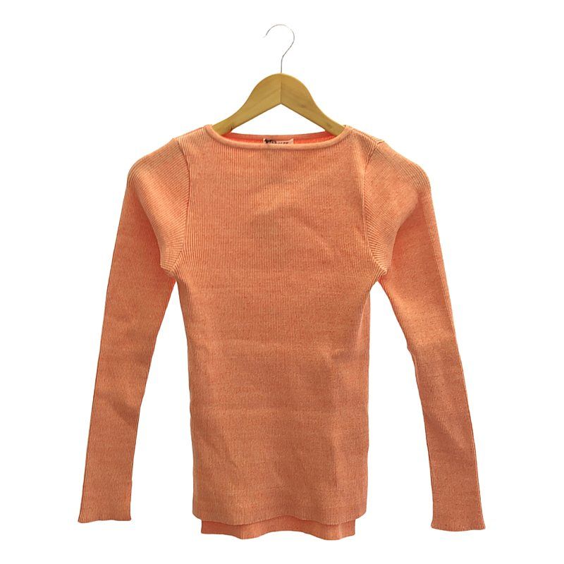 AURALEE | オーラリー | 2025SS | × Ron Herman | EXCLUSIVE RIB TURTLE NECK L|S TEE カットソー | 1 | ライトオレンジ | レディース