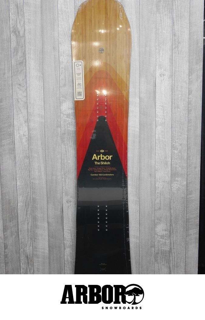 新品】23 ARBOR SHILOH CAMBER - 156 正規品 保証付 スノーボード 