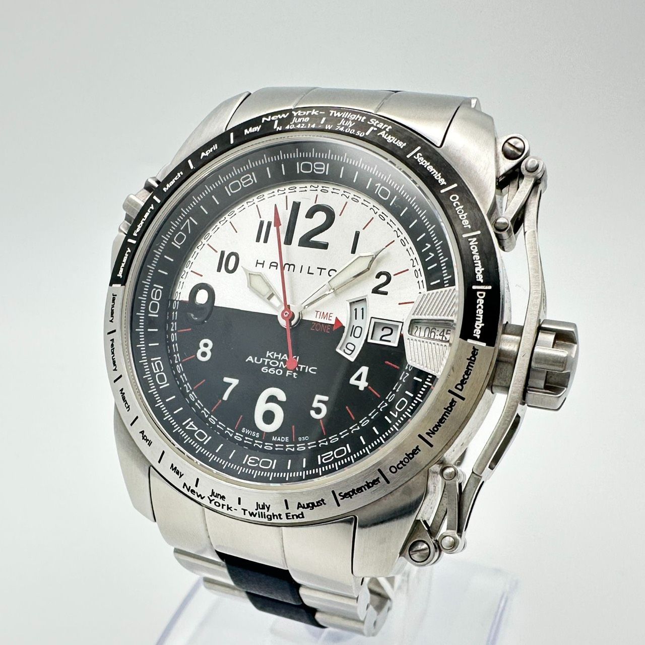 HAMILTON 自動巻き 腕時計 シルバー ⚪︎最終価格⚪︎HAMILTON ハミルトン 自動巻き時計 シルバー