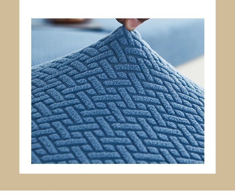 立体ジャガード ソファーカバー｜無地 伸縮素材 全面カバー 洗濯 汚れ防止 四季対応 おしゃれ インテリア向け ズレ防止付き ソファー保護カバー