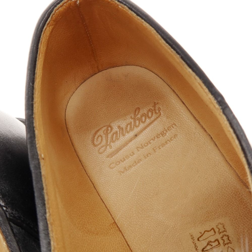 チロリアンシューズ ブラックxグレー