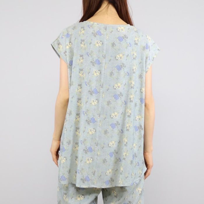 花扇プリント天竺　フレンチスリーブプルオーバー 楽天市場】【OUTLET SALE】トップス《フレンチスリーブ