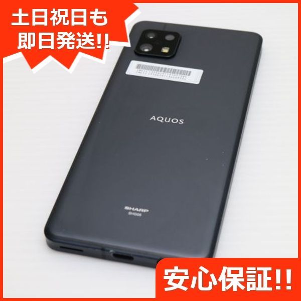 超美品 AQUOS sense6 SHG05 ブラック 本体 即日発送 土日祝発送