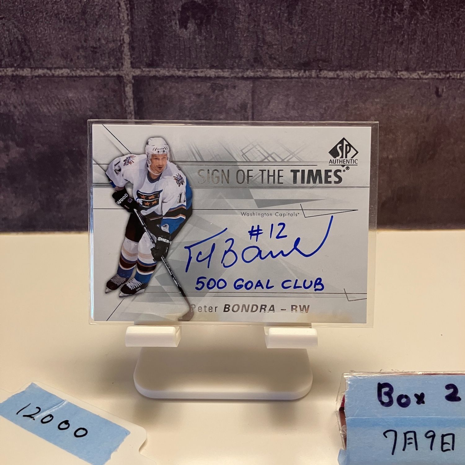 2016-17 Upper Deck SP PETER BONDRA 直筆サイン WASHINGTON CAPITALS Sign of the Times カード