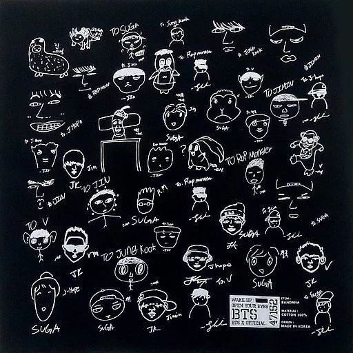 中古】アクセサリー(非金属)(男性) BTS(防弾少年団) バンダナ 「防弾