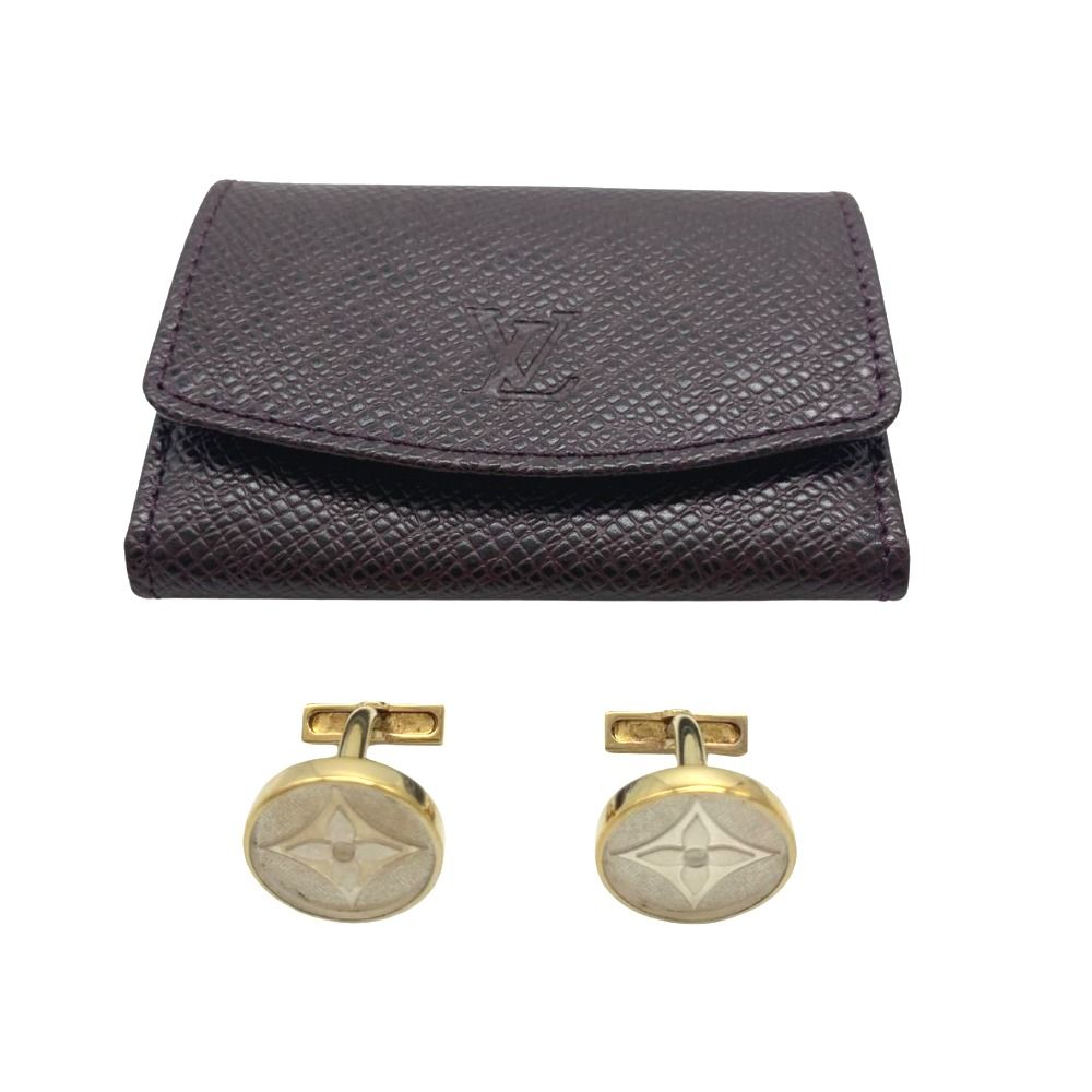 LOUIS VUITTON ルイ・ヴィトン カフス カフスボタン ケース付 素材