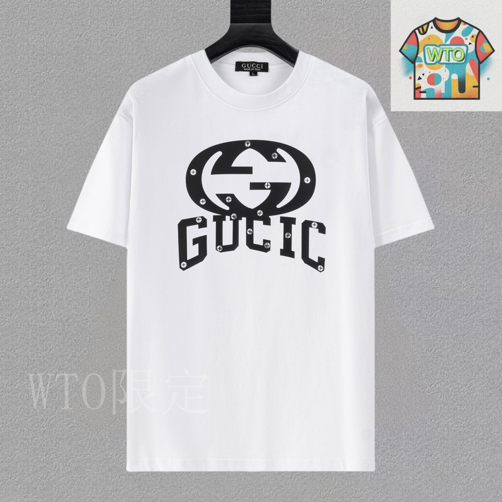 【国内発送★GUCCI】GUCCI プリント Tシャツ ◇GUCCI 23AW◇Firenze ロゴ プリント Tシャツ /White/Navy