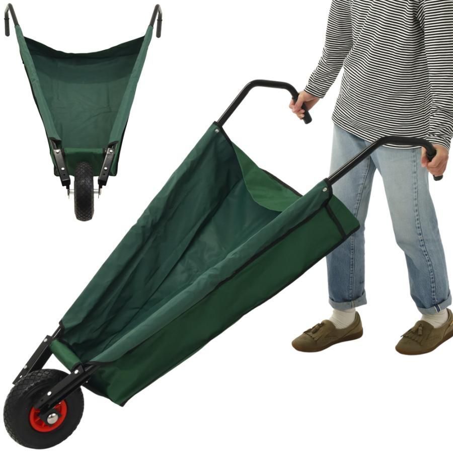 一輪車 農業用 ネコ車 折りたたみ ガーデニングカート 手押し車