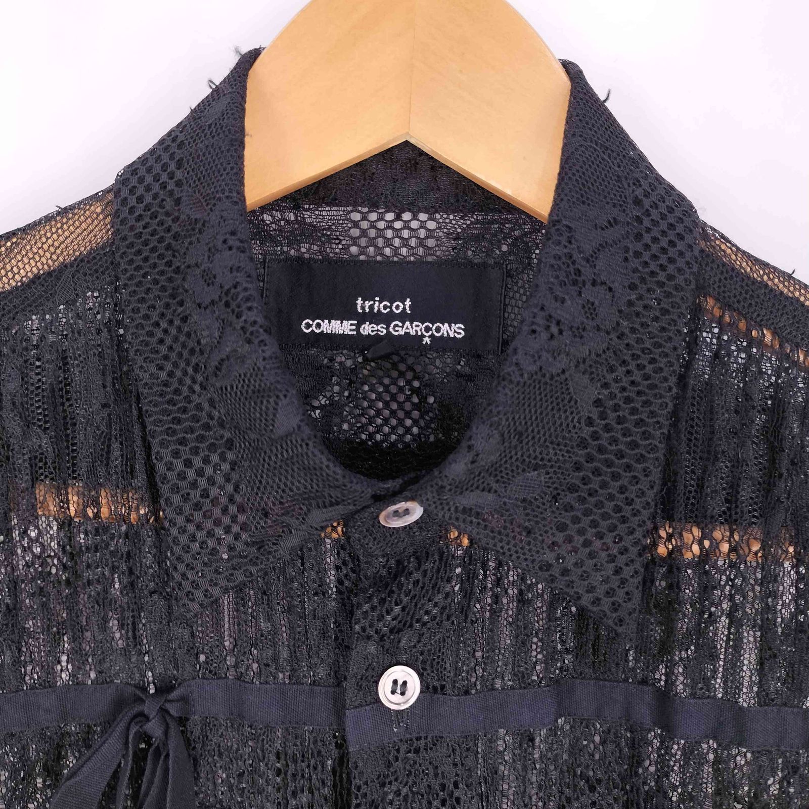 トリココムデギャルソン tricot COMME des GARCONS リボン ギャザー 