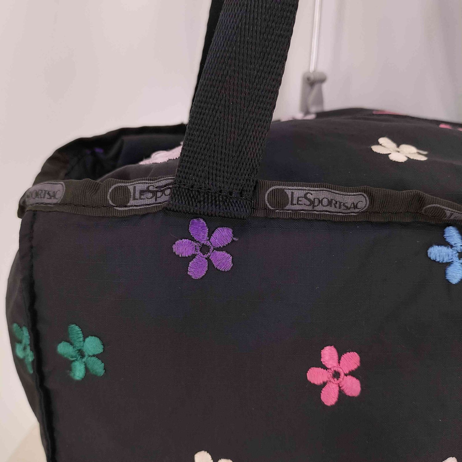 レスポートサック LeSportsac 花刺繍 ミニボストンバッグ トート