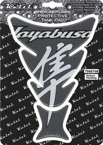 【在庫処分】TS027CB 17.5X22.0cm UVクリアコーティング 隼/カーボン タンクパッド Keiti(ケイティ)