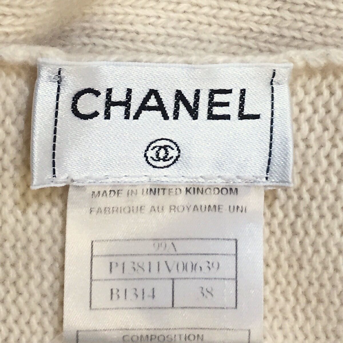 CHANEL シャネル 】カシミヤ ニット トップス オフホワイト - メルカリ