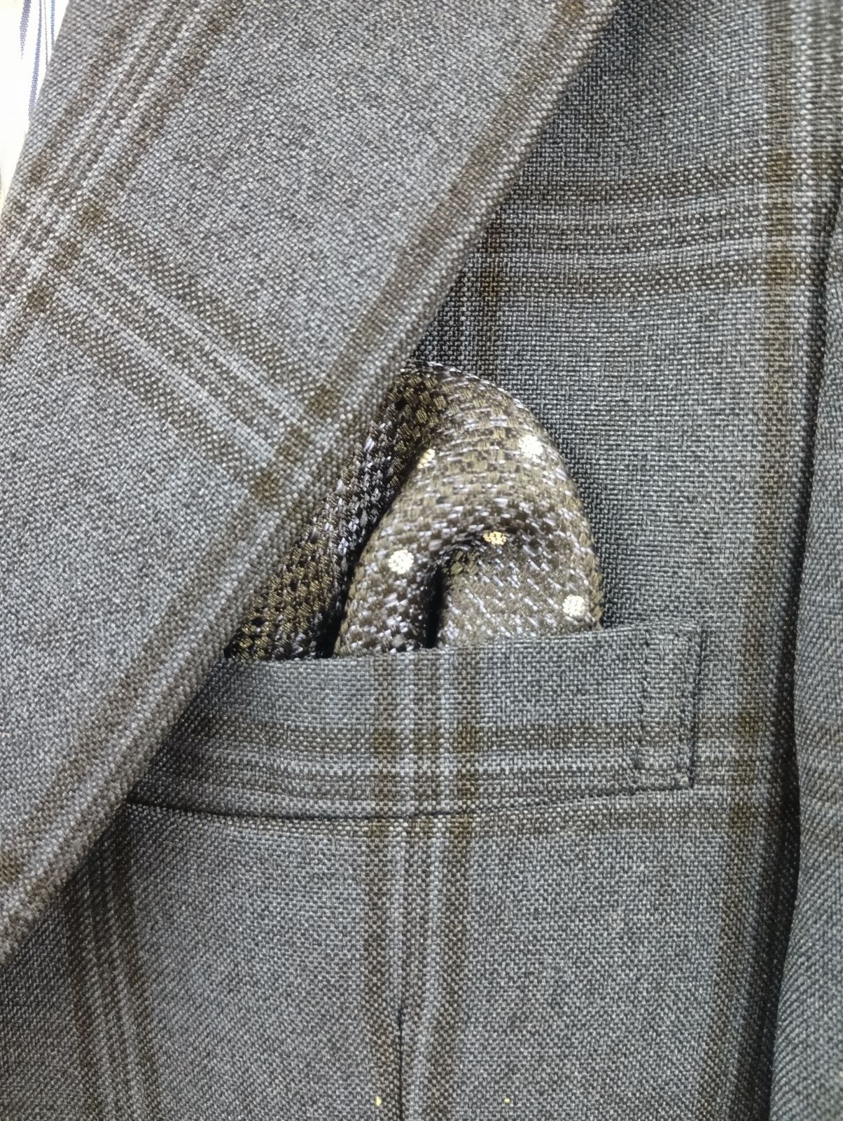 七五三 お宮参り用 訳アリ品 110㎝セットスーツ 男の子用 チェック柄のスーツ ハーフパンツ