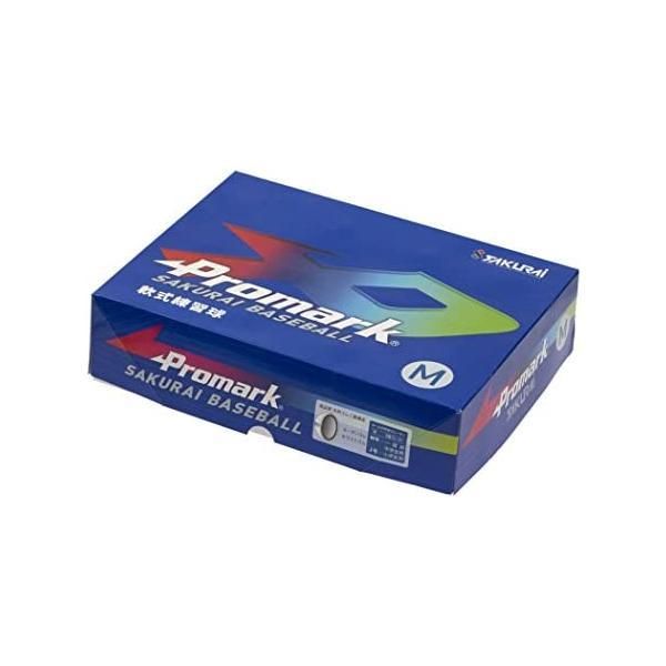 SAKURAI [サクライ貿易] Promark(プロマーク) 野球 軟式 練習球 M号 12球入り 1ダース 72mm(ホワイト M号 J号)