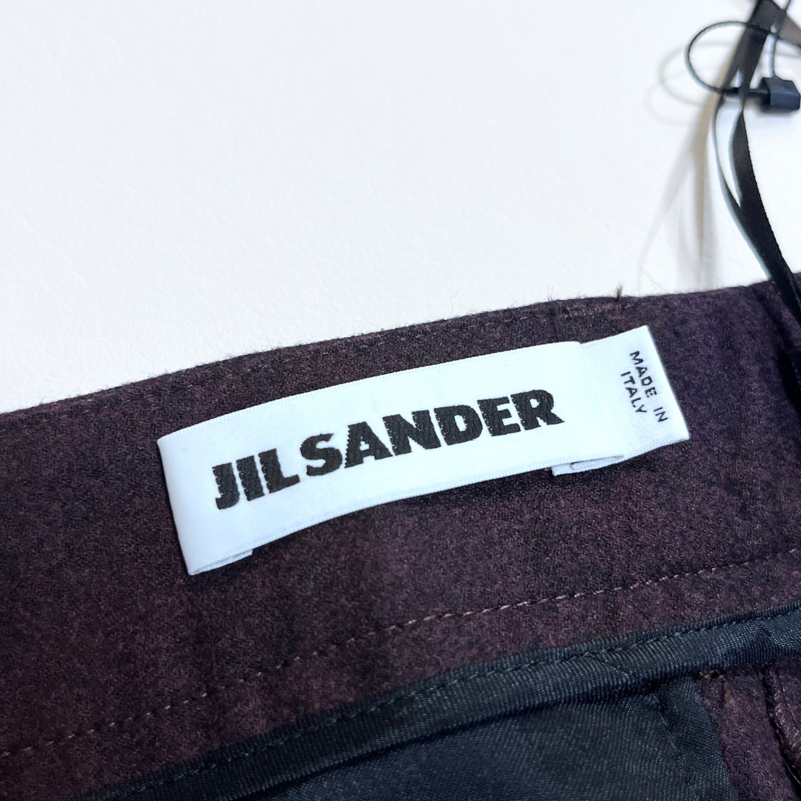 ch68 新品 JIL SANDER センタープレスウールパンツ スラックス  